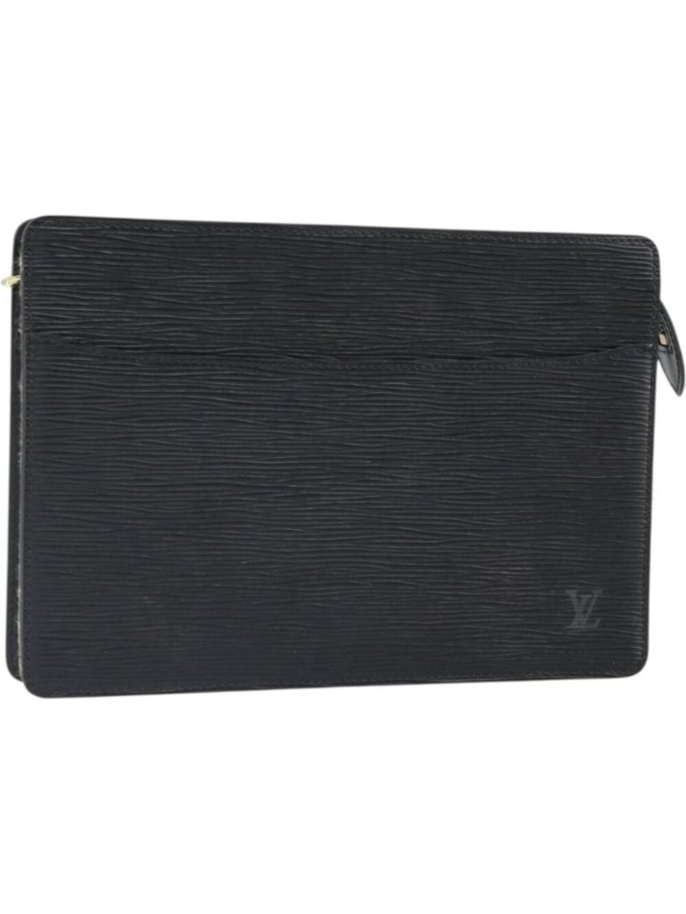 LOUIS VUITTON Epi Pochette Homme Clutch Bag Black M52522
